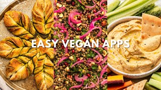 Quick amp Easy Vegan Holiday Appetizers That You Actually Want To Make [upl. by Roselia960]