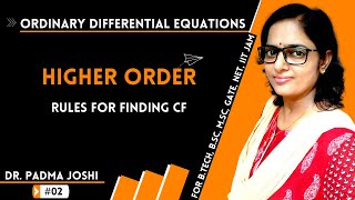 How to find complementary function  CF of differential equation  rules for finding cf  RGPV M2 [upl. by Ahseet]