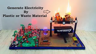 How to Generate Electricity by Trash  Generate Electricity by Plastic  Waste Material Or Garbage [upl. by Utimer449]