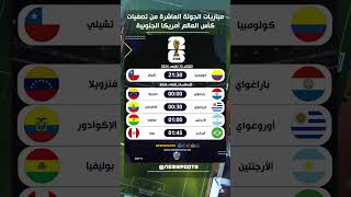 مباريات الجولة العاشرة من تصقياتكأسالعالم أمريكا الجنوبية 📸 [upl. by Awra58]