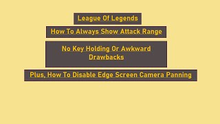 Always Display Auto Attack Range Settings Demonstration [upl. by Newra]