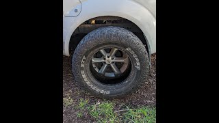 What size tyre can fit on a D40 Navara [upl. by Dinny792]