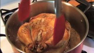 How to Make Poule Au Pot chicken in a pot  How to Finish Browning Chicken for Chicken in a Pot [upl. by Kciredes320]