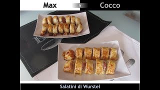 Salatini per APERITIVO ai wurstel in 100 secondi [upl. by Ttenrag]