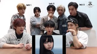 Stray kids reaction to  Lisa quotROCKSTARquot FANMADE FAKE [upl. by Corvin201]