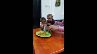 Today Kind mother feeding baby babymonky babyanimal icy babymonkey [upl. by Ayotyal571]