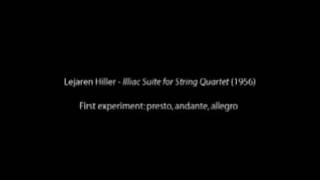 Lejaren Hiller  Illiac Suite for String Quartet 14 [upl. by Eikcaj]