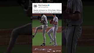 Randy Johnson vs Chris Sale 99mph Fastball Mechanics at 35 years old [upl. by Burnside743]