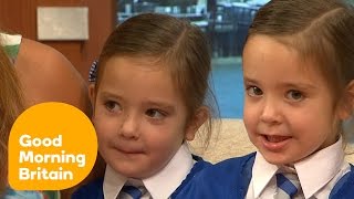 First Day At School For Conjoined Twins  Good Morning Britain [upl. by Uni124]