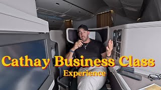 The Cathay Pacific Business Class Experience [upl. by Kellina]