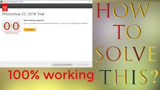 How To Fix quot Photoshop Cc Trial Has Expired quot  Photoshop Trial Expired Fix [upl. by Etnod665]