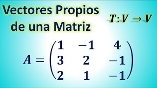 Valores y vectores propios de una matriz 3×3 [upl. by Almira]