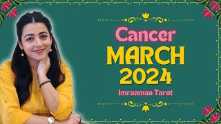 Cancer  MARCH 2024  Monthly Predictions horoscope hinditarot march 2024 [upl. by Yetnom]