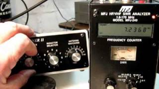 Part 3 Demonstration of controls settings on MFJ941E Antenna Tuner [upl. by Aeresed]