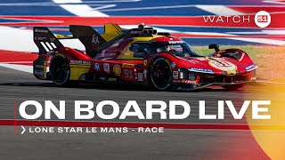 Ferrari Hypercar  Onboard the 51 LIVE race action at 6H COTA 2024  FIA WEC [upl. by Ennairam]