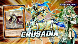 BUDGET CRUSADIA OTK DECK  FASTEST DECK OVER 10000 DAMAGE  Master Duel [upl. by Dow909]