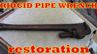 Ridgid pipe wrench restoration [upl. by Anailuj484]