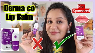 Derma co Lip Balm Review After Using One Month  Is It good for pigmented lips non Sponsored [upl. by Ennairac481]