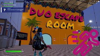 INCREDIBLE DUO ESCAPE ROOM  Fortnite Creative  By 7damian7 [upl. by Valaree]