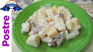 Delicioesa receta de ensalada de manzana Ensalada de Navidad 💜💜💜 Las Recetas de Rosy [upl. by Ycam]