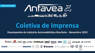 Coletiva de Imprensa ANFAVEA  7 de dezembro [upl. by Ebbie38]