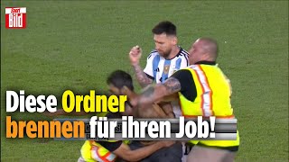 MessiFlitzer wird bei ArgentinienSpiel umgetackelt  Viral daneben [upl. by Douty]