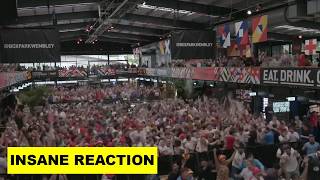 England Insane Fan Reactions to Bellingham Goal vs Slovakia [upl. by Riehl384]