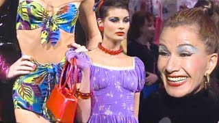 BETSEY JOHNSON Archival Runway amp Interview Spring 1996  Videofashion Archives [upl. by Tien]