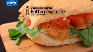 Butterdeigsterte med røkt ørret  Lerøy [upl. by Megdal716]