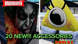 20 New Accessories Brookhaven ID CODES roblox brookhaven [upl. by Gnouhp462]