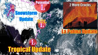 Tropical Update amp Next Snowstorm  La Palma Volcano Update  The WeatherMan Plus Weather Channel [upl. by Harrie153]