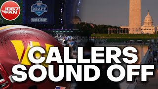 Callers Tell Brian Mitchell amp Doc Walker Whether Theyd Attend an NFL Draft in Washington DC [upl. by Htiduj772]