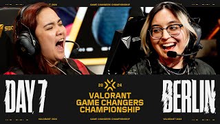 VALORANT Game Changers Championship  Lower Semifinal  Day 7 [upl. by Reichel]