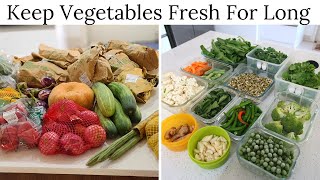 How To Keep Vegetables Fresh For Long  Vegetable Storage Tips [upl. by Jordana]