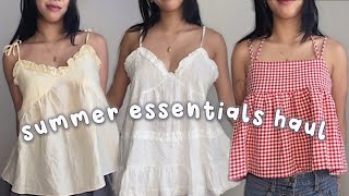 YESSTYLE SUMMER ESSENTIALS TRY ON HAUL shoujo inspired [upl. by Earaj]