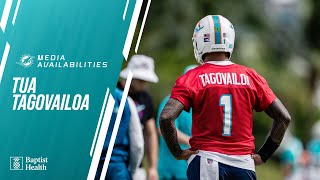 QB Tua Tagovailoa meets with the media  Miami Dolphins [upl. by Yenduhc]