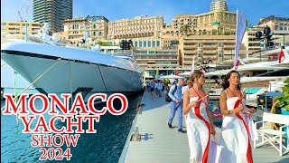 SPECTACULAR MONACO YACHT SHOW 2024  DAY 1 emmansvlogfr [upl. by Hcardahs]