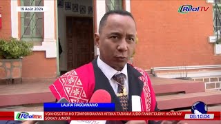 REAL NEWS  NY VAOVAO MARINA MIVANTANA 19 AOUT 2024 ⋕Madagascar [upl. by Irollam]