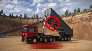 How to operate a tipper  avoid serious accidents [upl. by Orfurd]