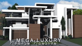 Bloxburg Mega Luxury Modern Mansion  No Large Plot ROBLOX bloxburg [upl. by Hedi]