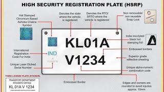 Apply HSRP Name plate Online  HSRP Number Plate  High security Registration Plate [upl. by Tarrsus595]