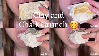 ASMR ✨️ Crunching Clay and Chalk 🌈 Oddly Satisfying Asmr Crunch Video [upl. by Mikaela]