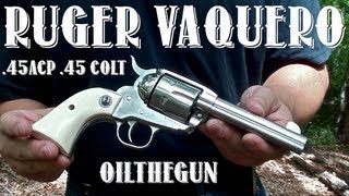 Ruger New Vaquero  45Colt  45ACP [upl. by Yendahc]