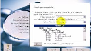 MYOB Training Courses  501103 MYOB Setup  Accounts list and filename [upl. by Shevlo304]
