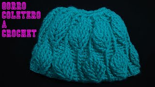 PASO A PASO PARA TEJER GORRO COLETERO [upl. by Adnohrahs]