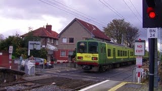 Level Crossing at Sandymount Dublin  Dart Train number 8623 [upl. by Eittocs]