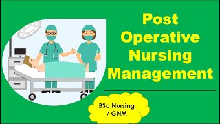 PostOperative Nursing ManagementMedical amp Surgical NursingBSc NursingGNMNursing Classroom [upl. by Guthry]