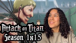 A SECRET PLAN  Attack On Titan Season 1 Episode 15  Reaction 1x15 [upl. by Knudson]