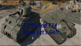 T1E1 And The T14 Battle buddys in War Thunder [upl. by Brandes803]