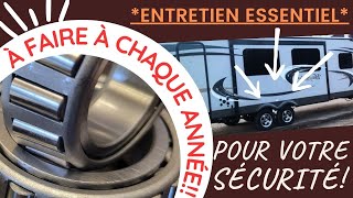 ESSENTIEL Le Graissage des Roulements Bearings remorque roulotte et caravane Étape par étape [upl. by Atteragram]